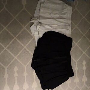 Casual Black and White Shorts Comfortable Bottoms